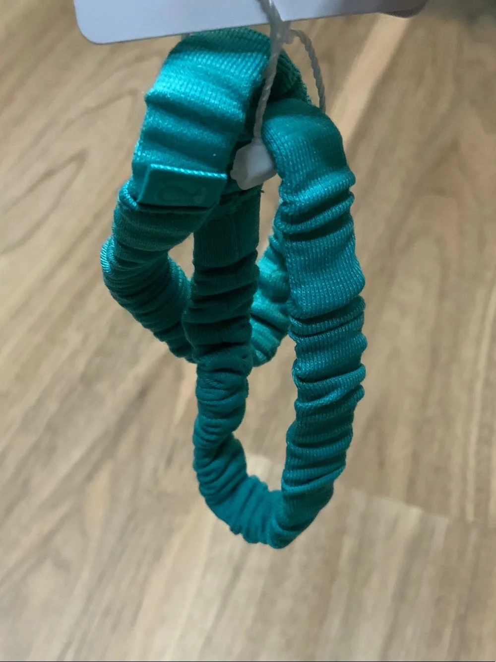 lululemon athletica Teal Skinny Scrunchie Duo